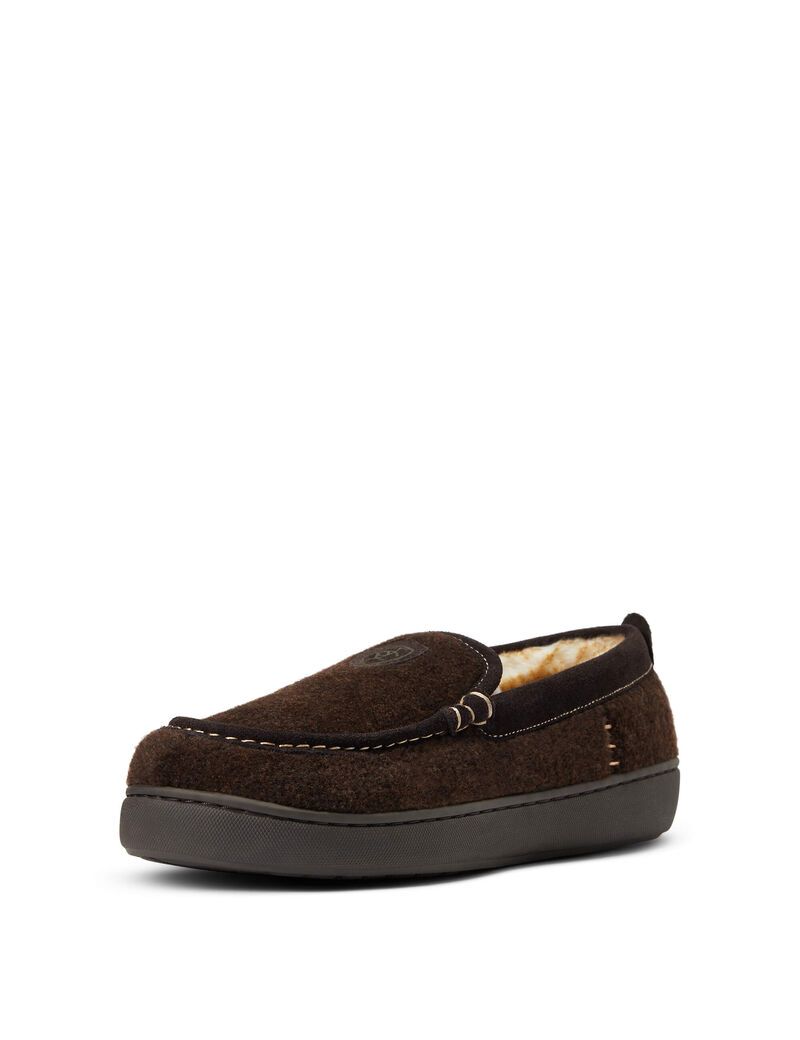 Pantuflas Ariat Lost Lake Moccasin Hombre Chocolate | EGVH74985