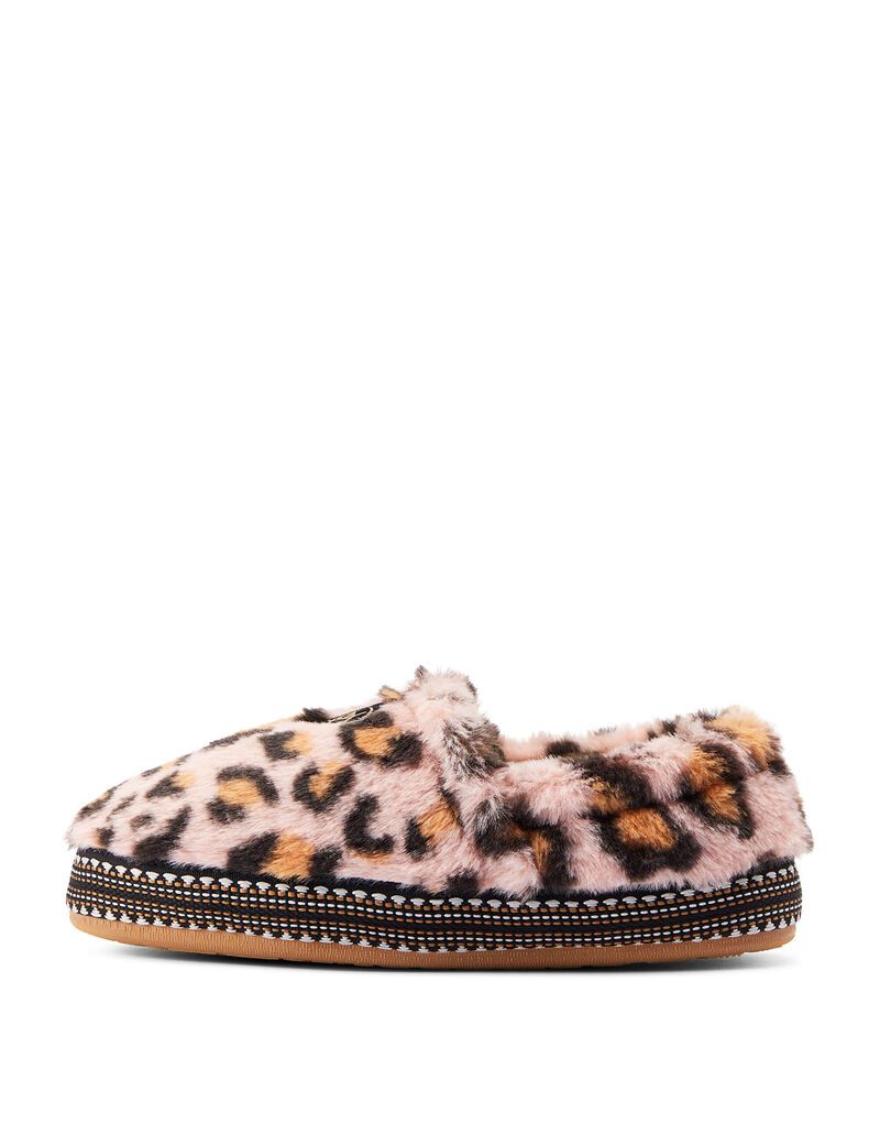 Pantuflas Ariat Snuggle Mujer Rosas Leopardo | EMUG87294