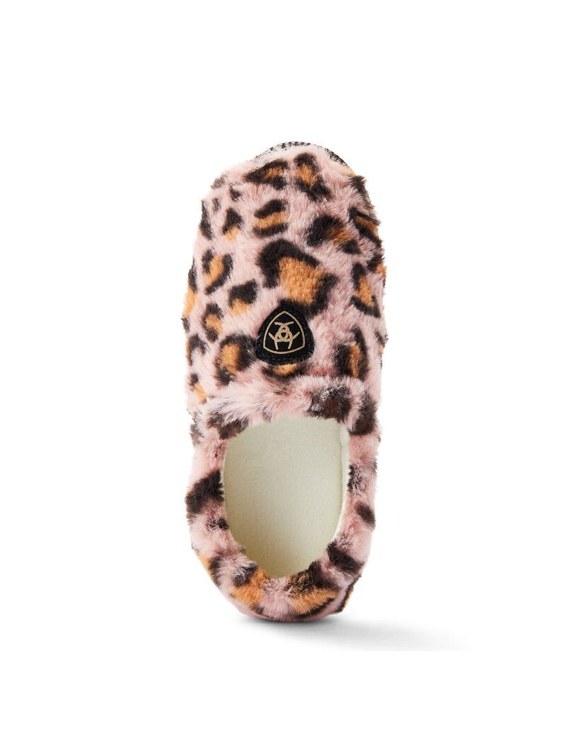 Pantuflas Ariat Snuggle Mujer Rosas Leopardo | EMUG87294