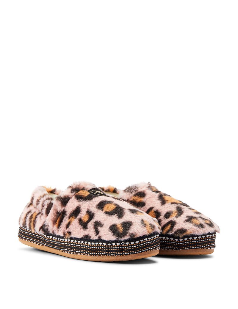 Pantuflas Ariat Snuggle Mujer Rosas Leopardo | EMUG87294