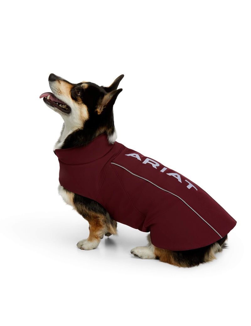 Pet Accessories Ariat Team Softshell Dog Jackets Mujer Burdeos | LRCK15649