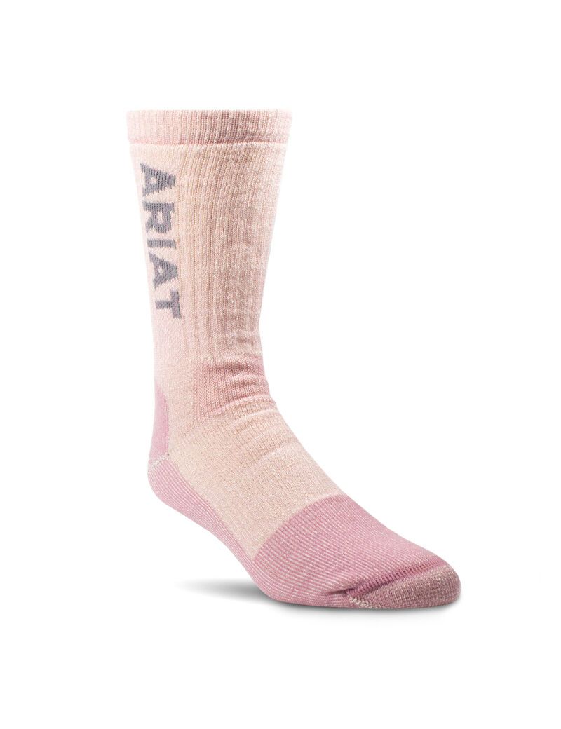 Ropa De Trabajo Ariat Midweight Merino Lana Blend Steel Puntera Trabajo Socks 2 Pair Multi Color Pack Mujer Multicolor | LEMX13067