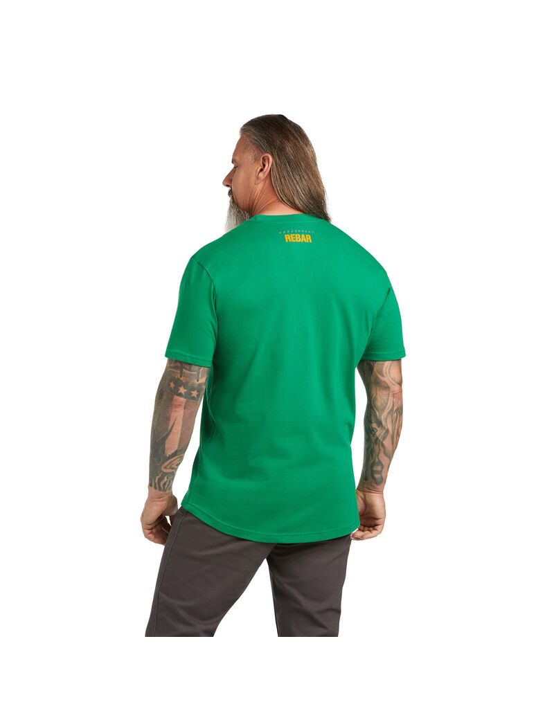 Ropa De Trabajo Ariat Rebar Algodon Strong Block Hombre Multicolor | IPGY04195