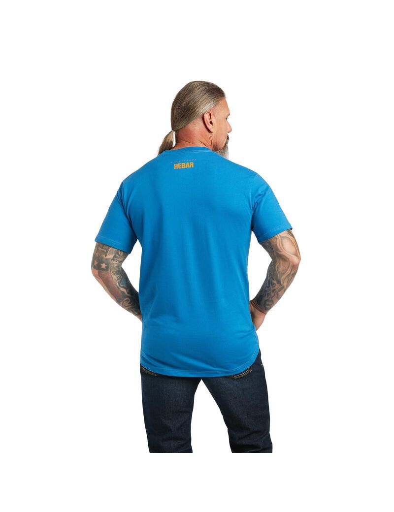 Ropa De Trabajo Ariat Rebar Algodon Strong Block Hombre Multicolor | RJQF01742