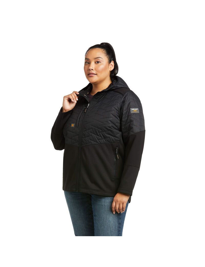 Ropa De Trabajo Ariat Rebar Cloud 9 Agua Resistant Insulated Jackets Mujer Negras | JYBX78612