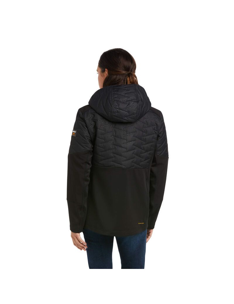 Ropa De Trabajo Ariat Rebar Cloud 9 Agua Resistant Insulated Jackets Mujer Negras | JYBX78612