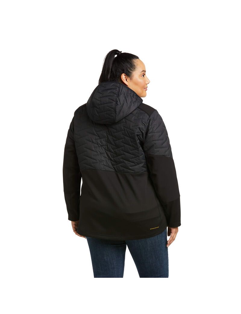 Ropa De Trabajo Ariat Rebar Cloud 9 Agua Resistant Insulated Jackets Mujer Negras | JYBX78612