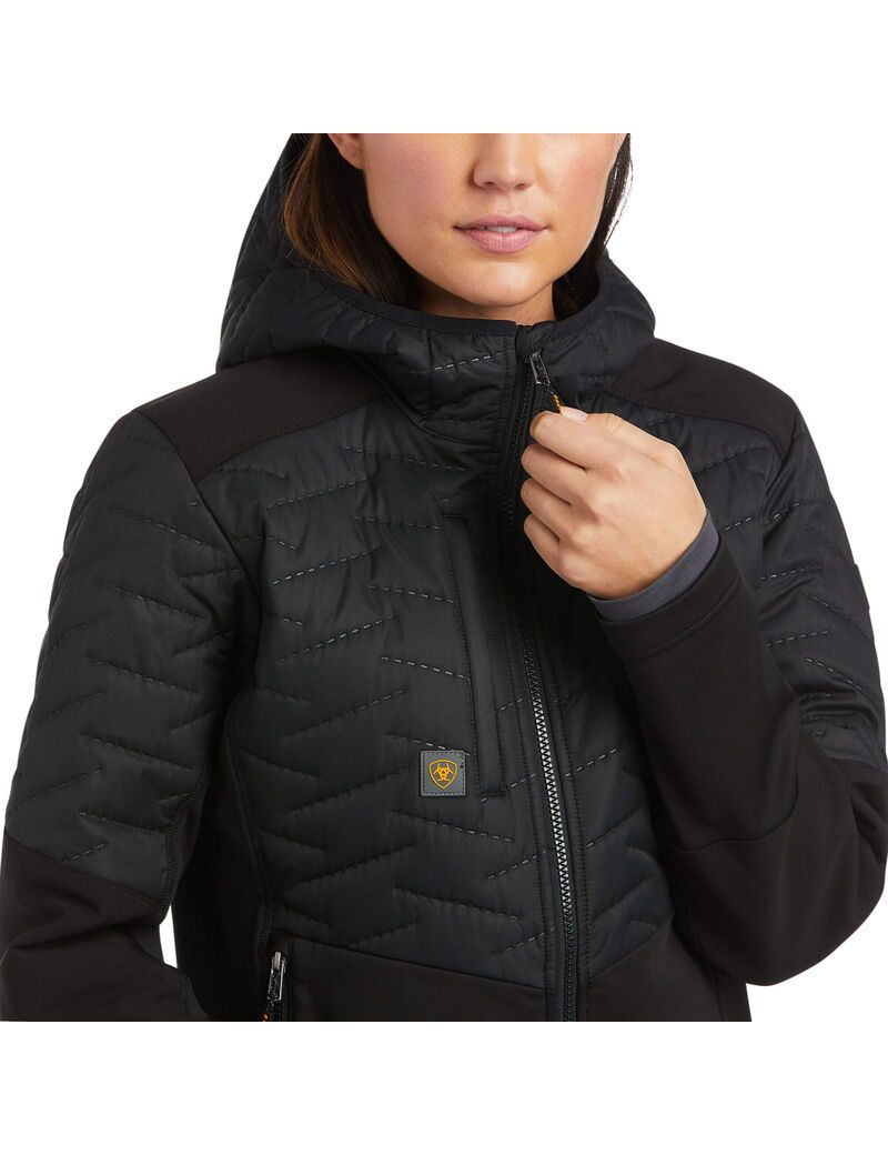 Ropa De Trabajo Ariat Rebar Cloud 9 Agua Resistant Insulated Jackets Mujer Negras | JYBX78612