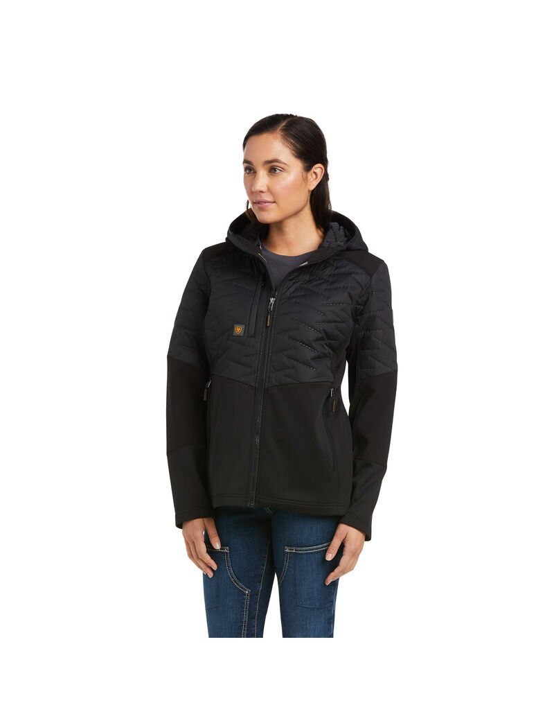 Ropa De Trabajo Ariat Rebar Cloud 9 Agua Resistant Insulated Jackets Mujer Negras | JYBX78612