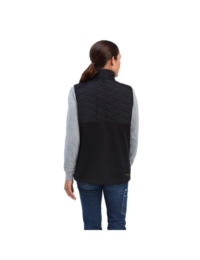 Ropa De Trabajo Ariat Rebar Cloud 9 Vest Mujer Negras | TWHB20719