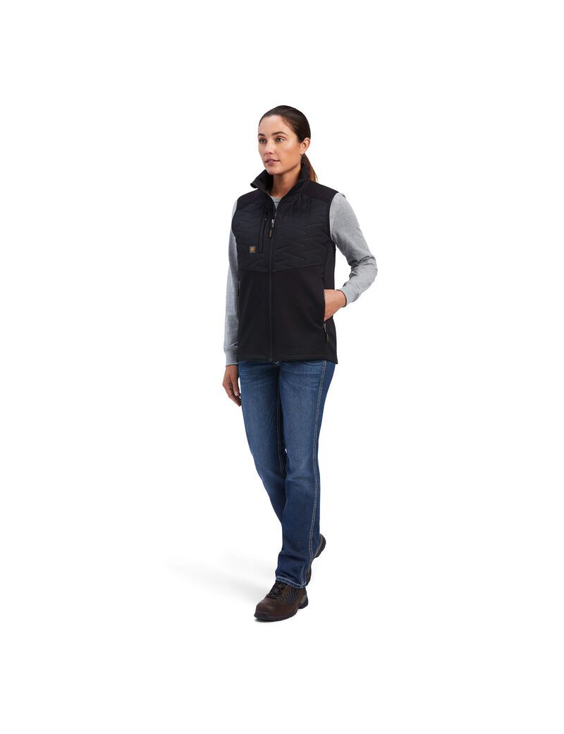 Ropa De Trabajo Ariat Rebar Cloud 9 Vest Mujer Negras | TWHB20719