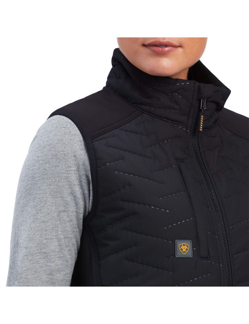 Ropa De Trabajo Ariat Rebar Cloud 9 Vest Mujer Negras | TWHB20719