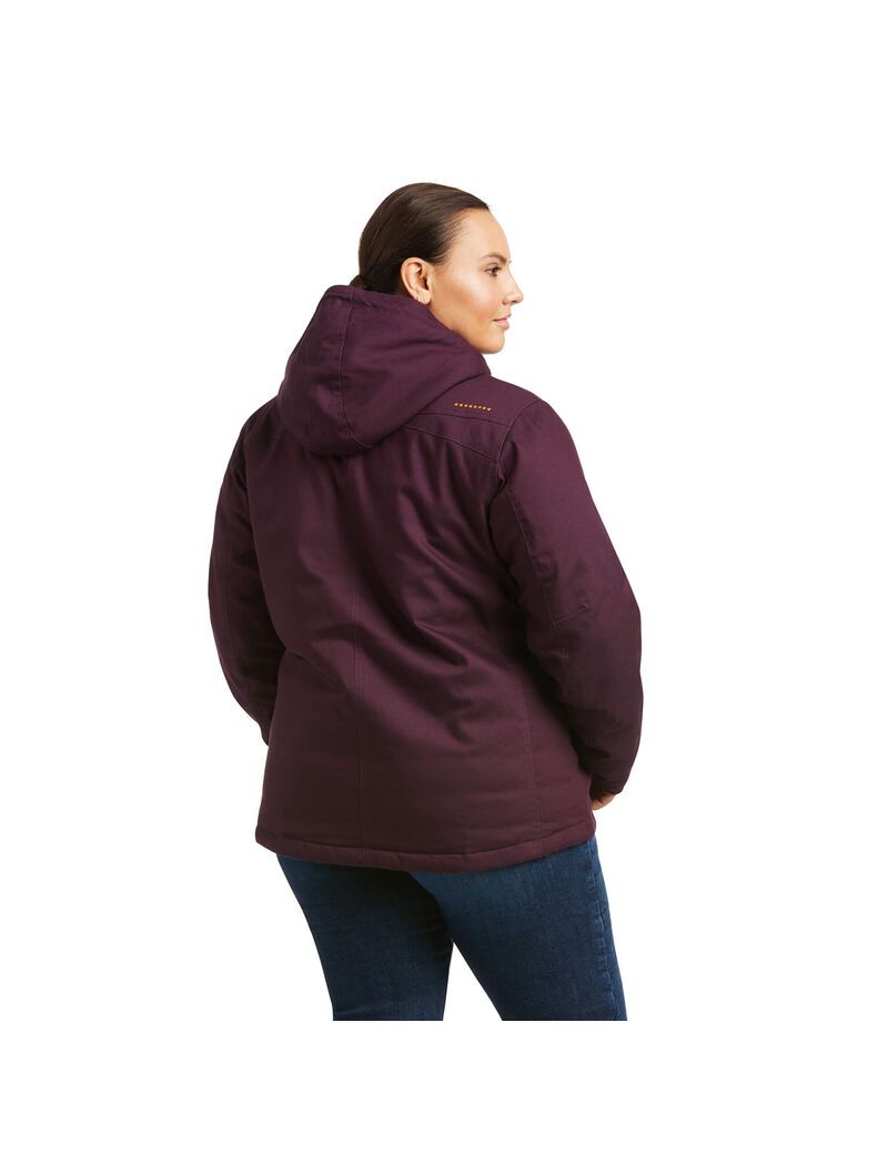 Ropa De Trabajo Ariat Rebar DuraCanvas Insulated Jackets Mujer Moradas | OIZY53407