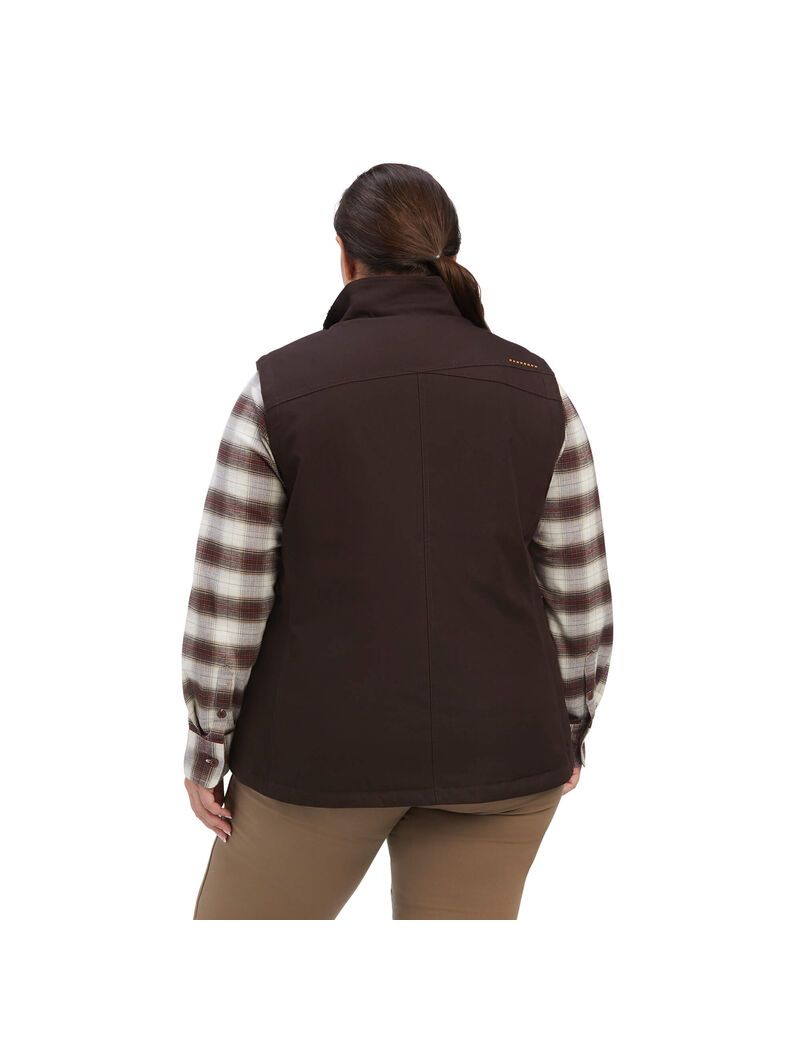 Ropa De Trabajo Ariat Rebar DuraCanvas Insulated Vest Mujer Multicolor | YOGZ16794