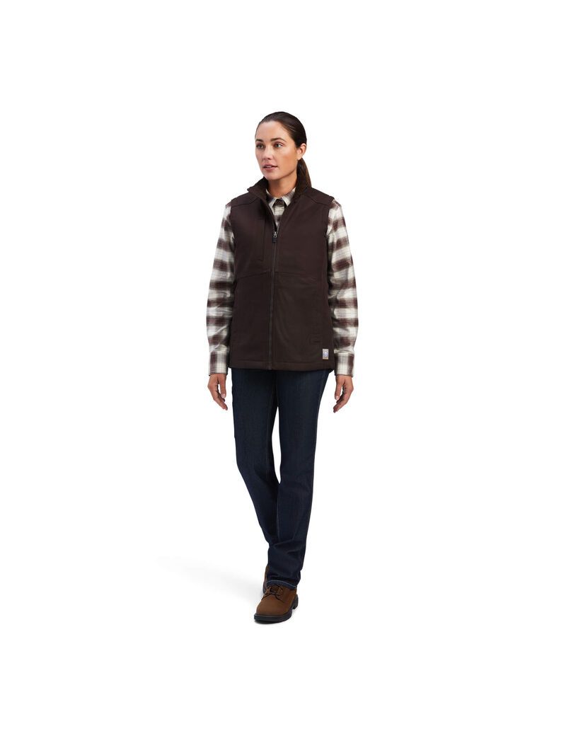 Ropa De Trabajo Ariat Rebar DuraCanvas Insulated Vest Mujer Multicolor | YOGZ16794