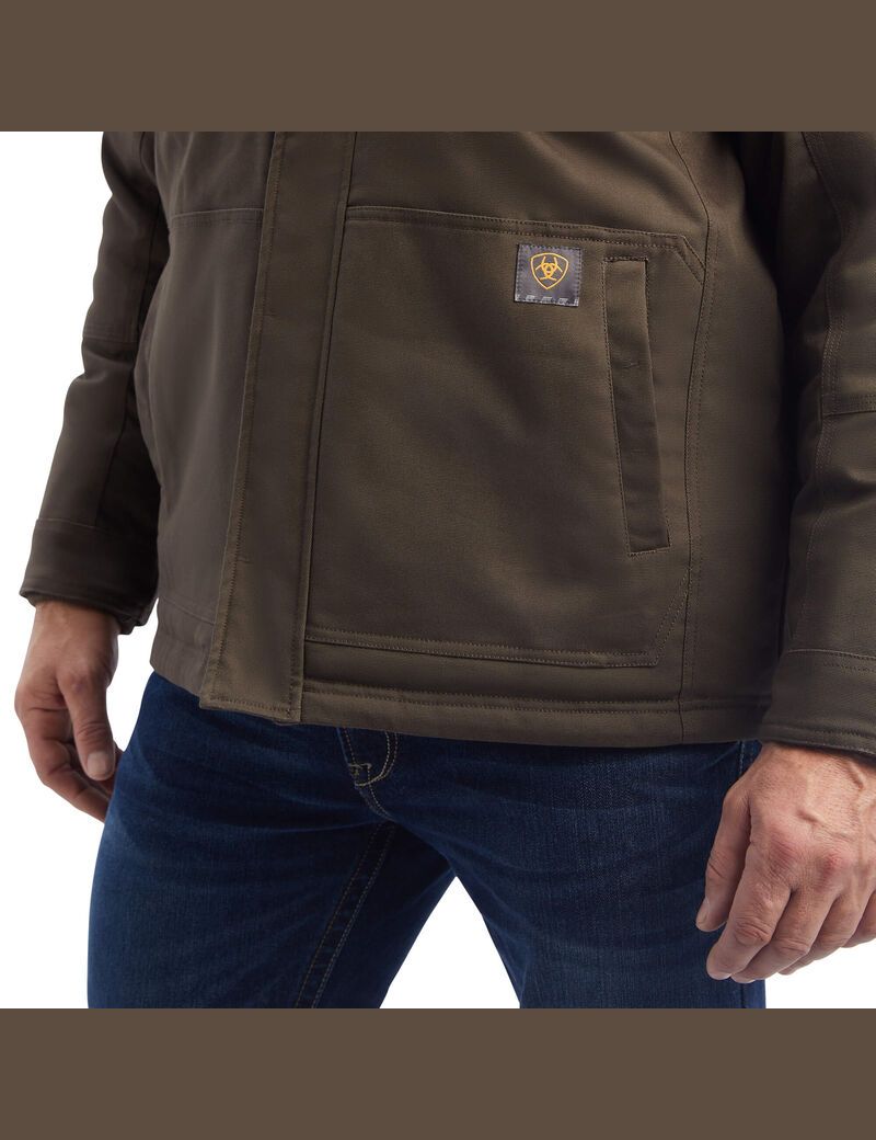 Ropa De Trabajo Ariat Rebar DuraCanvas Sherpa-Forro Coats Hombre Multicolor | OAXU94350