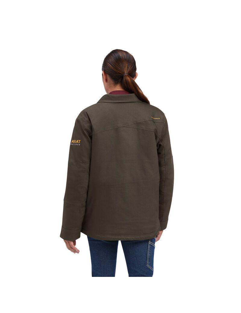 Ropa De Trabajo Ariat Rebar DuraCanvas Sherpa-Forro Coats Mujer Multicolor | YWUN15780