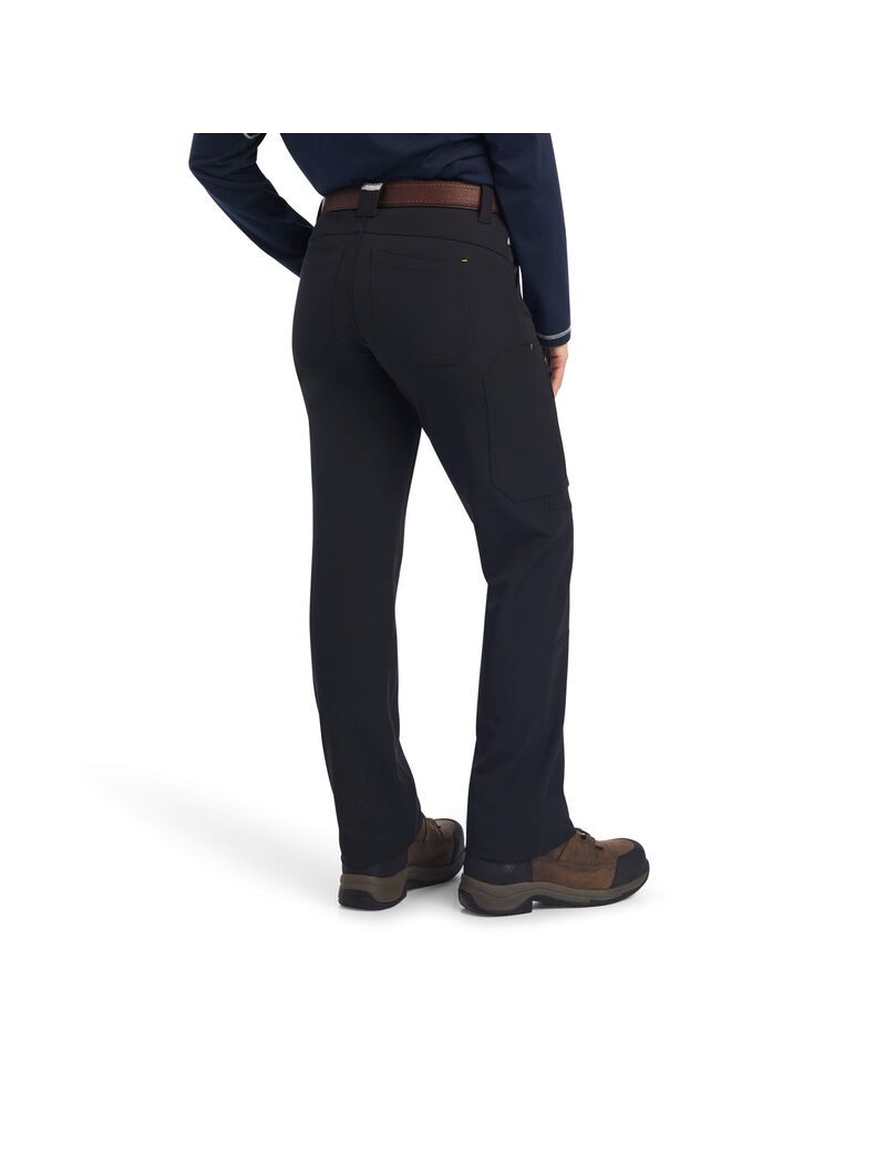 Ropa De Trabajo Ariat Rebar DuraStretch DriTEK Softshell Directo Pants Mujer Negras | WVKC70365