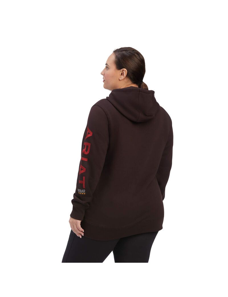 Ropa De Trabajo Ariat Rebar Estampadas Hoodie Mujer Multicolor | IALH87562