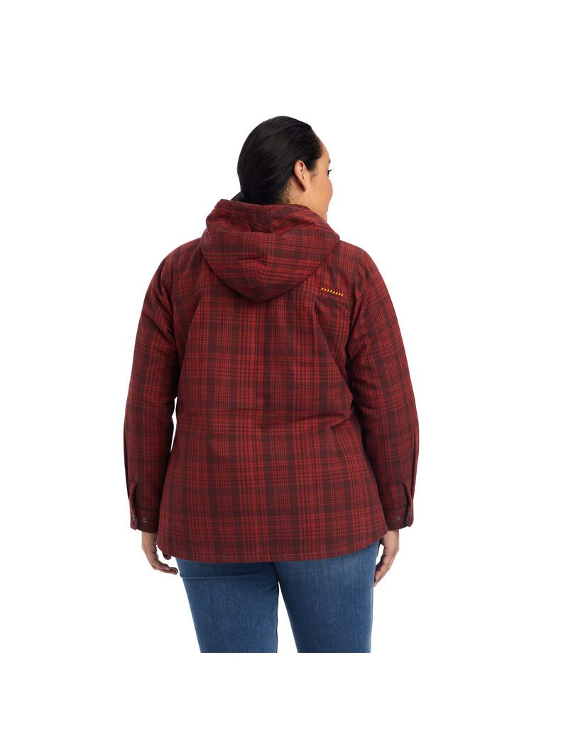 Ropa De Trabajo Ariat Rebar Flannel Shirts Jackets Mujer Multicolor | FTAV65947