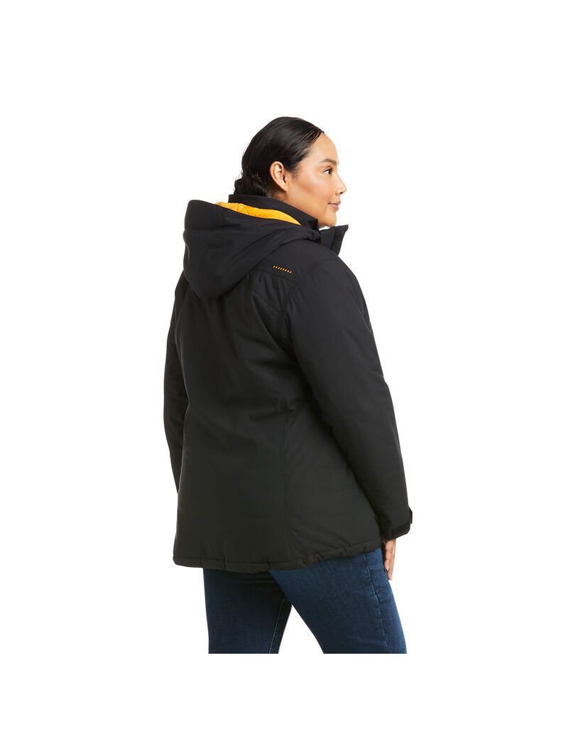 Ropa De Trabajo Ariat Rebar Storm Fighter 2.0 Impermeables Jackets Mujer Negras | RHBN41206