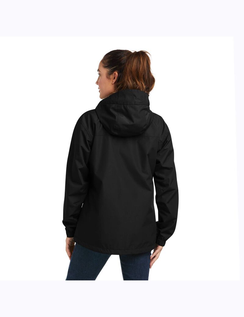 Ropa De Trabajo Ariat Rebar Stormshell Logo Impermeables Jackets Mujer Negras Moradas | WJPB57620