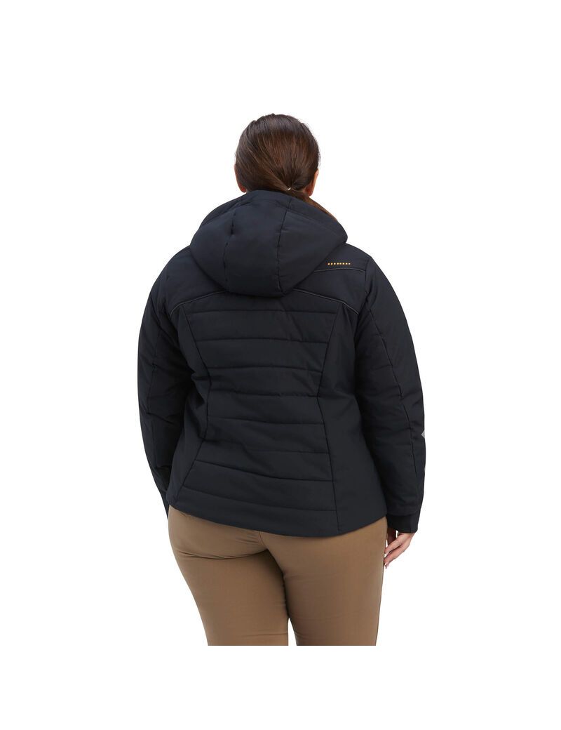 Ropa De Trabajo Ariat Rebar Valkyrie Stretch Lona Insulated Jackets Mujer Negras | GWNU36720