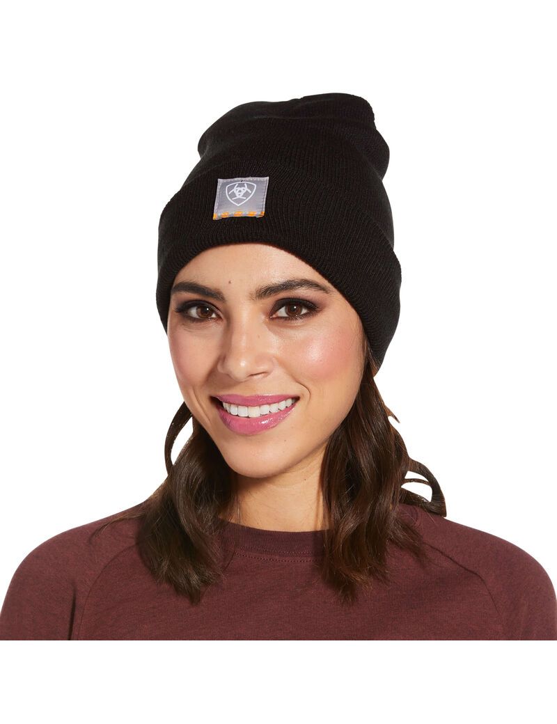 Ropa De Trabajo Ariat Rebar Watch Cap Mujer Negras | UXHL36945