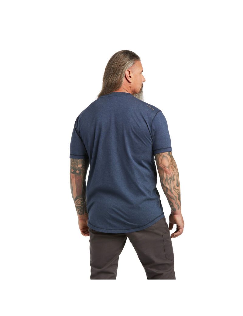 Ropa De Trabajo Ariat Rebar Workman T Shirts Hombre Multicolor | HSGZ17692