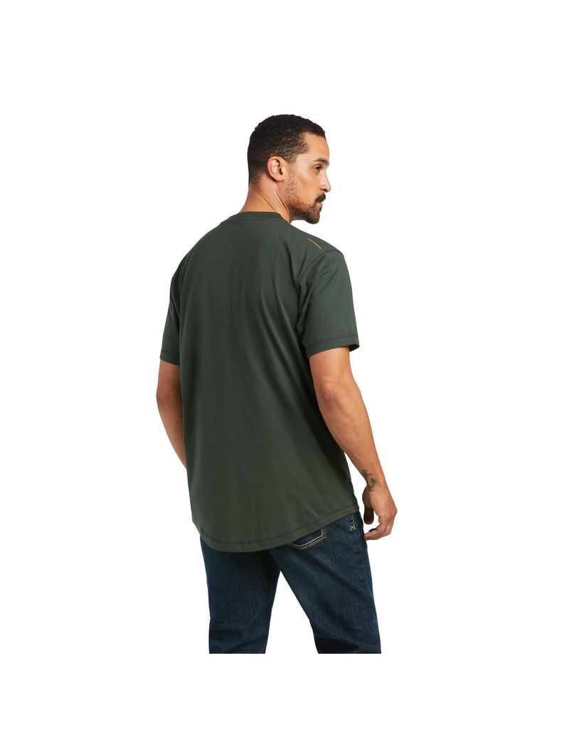 Ropa De Trabajo Ariat Rebar Workman T Shirts Hombre Multicolor | LAMB24058