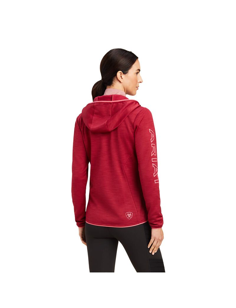 Sudadera Con Capucha Ariat Byron Full Zip Mujer Rojas | YBUX92105