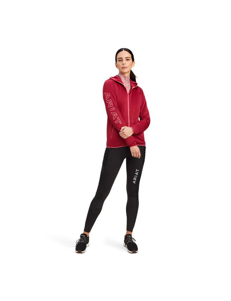 Sudadera Con Capucha Ariat Byron Full Zip Mujer Rojas | YBUX92105