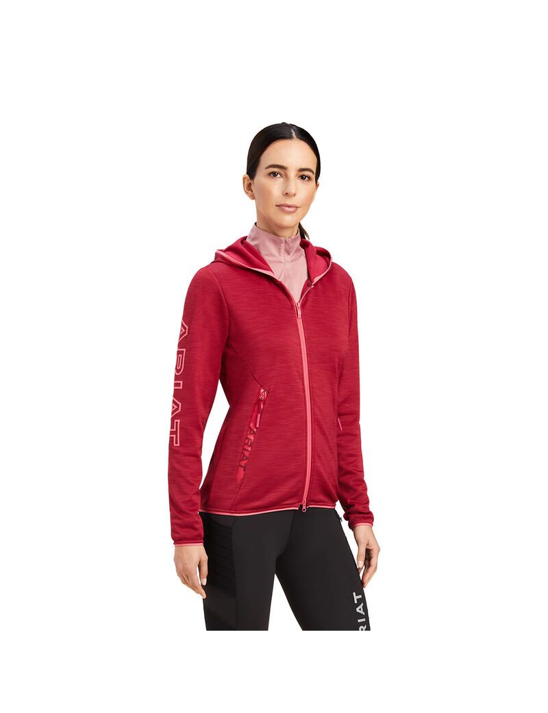 Sudadera Con Capucha Ariat Byron Full Zip Mujer Rojas | YBUX92105