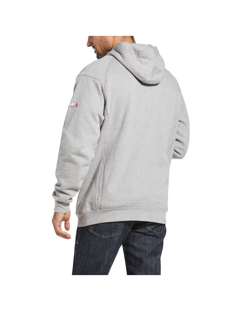 Sudadera Con Capucha Ariat FR Rev Pullover Hombre Plateadas | JPBG16385