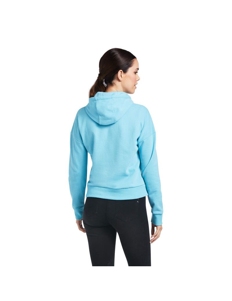 Sudadera Con Capucha Ariat Just Mujer Azules | CGQP12087