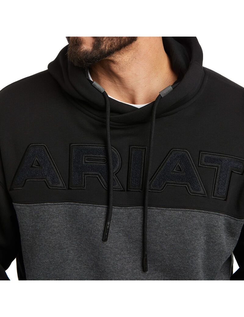 Sudadera Con Capucha Ariat Lifted Sweatshirt Hombre Negras | KAZQ56732