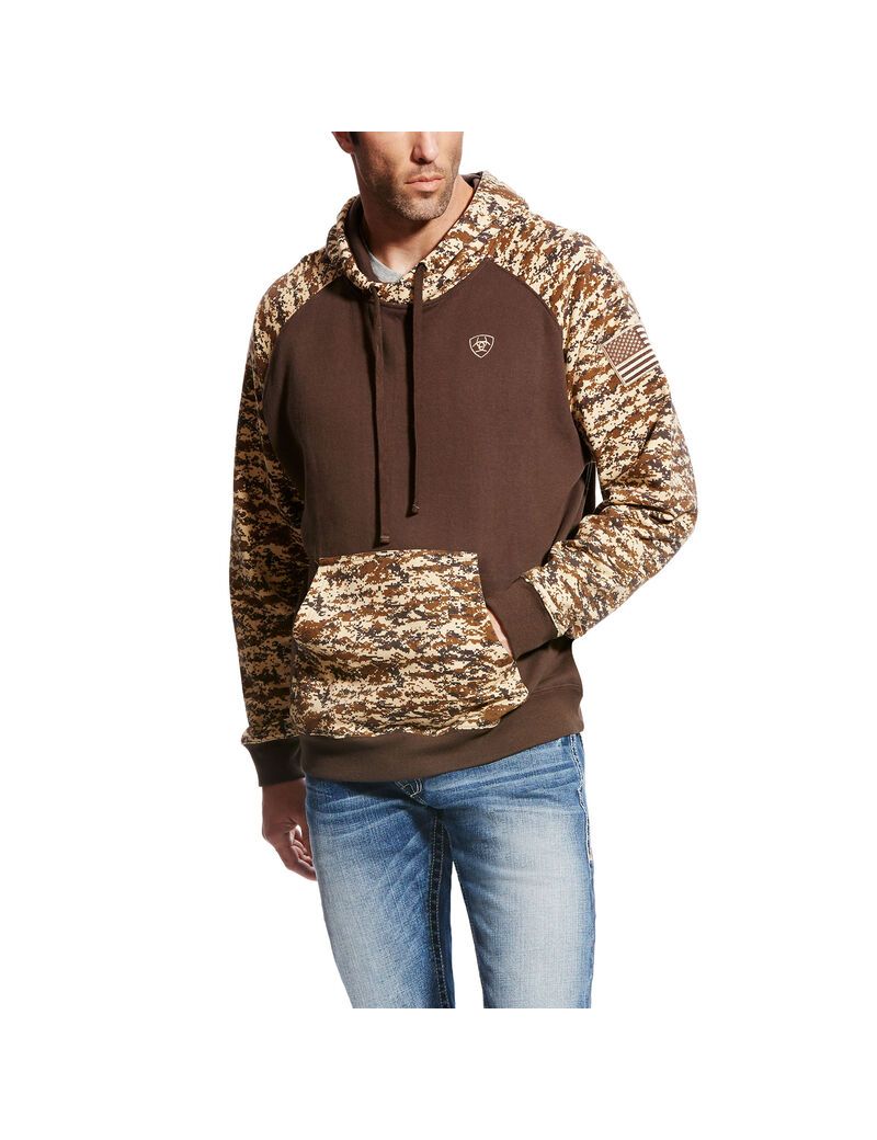 Sudadera Con Capucha Ariat Patriot Hombre Camuflaje | LCSA18590