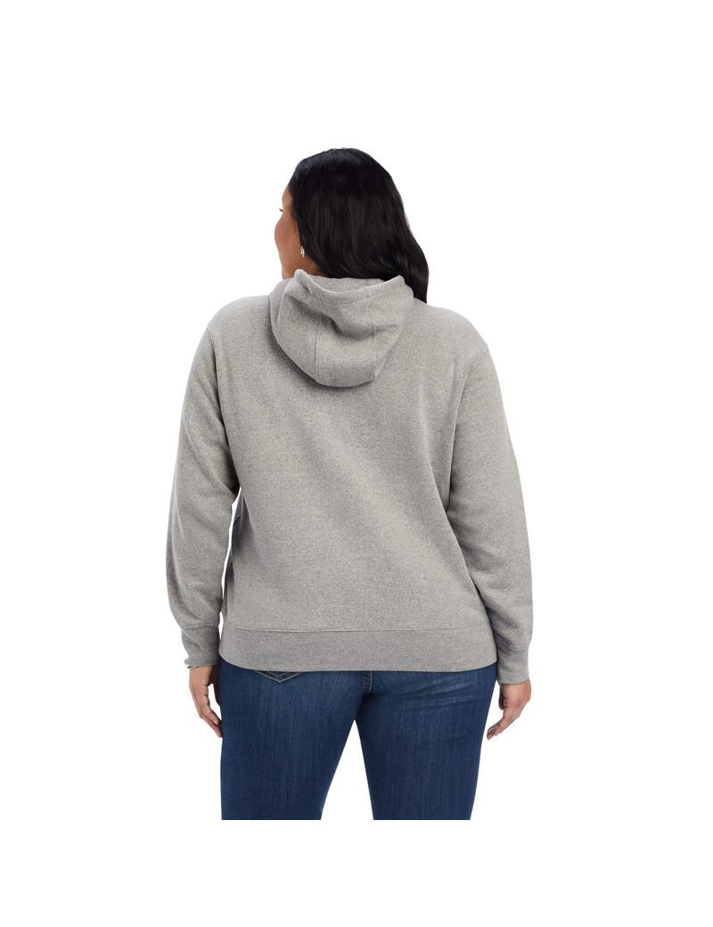 Sudadera Con Capucha Ariat REAL Beartooth Mujer Gris | DYNX95624