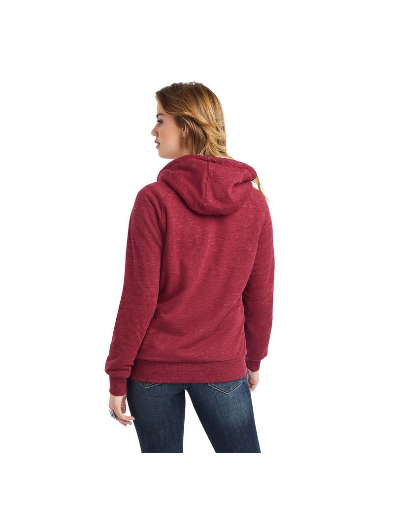 Sudadera Con Capucha Ariat REAL Sherpa Full Zip Mujer Rojas | WJCP52089