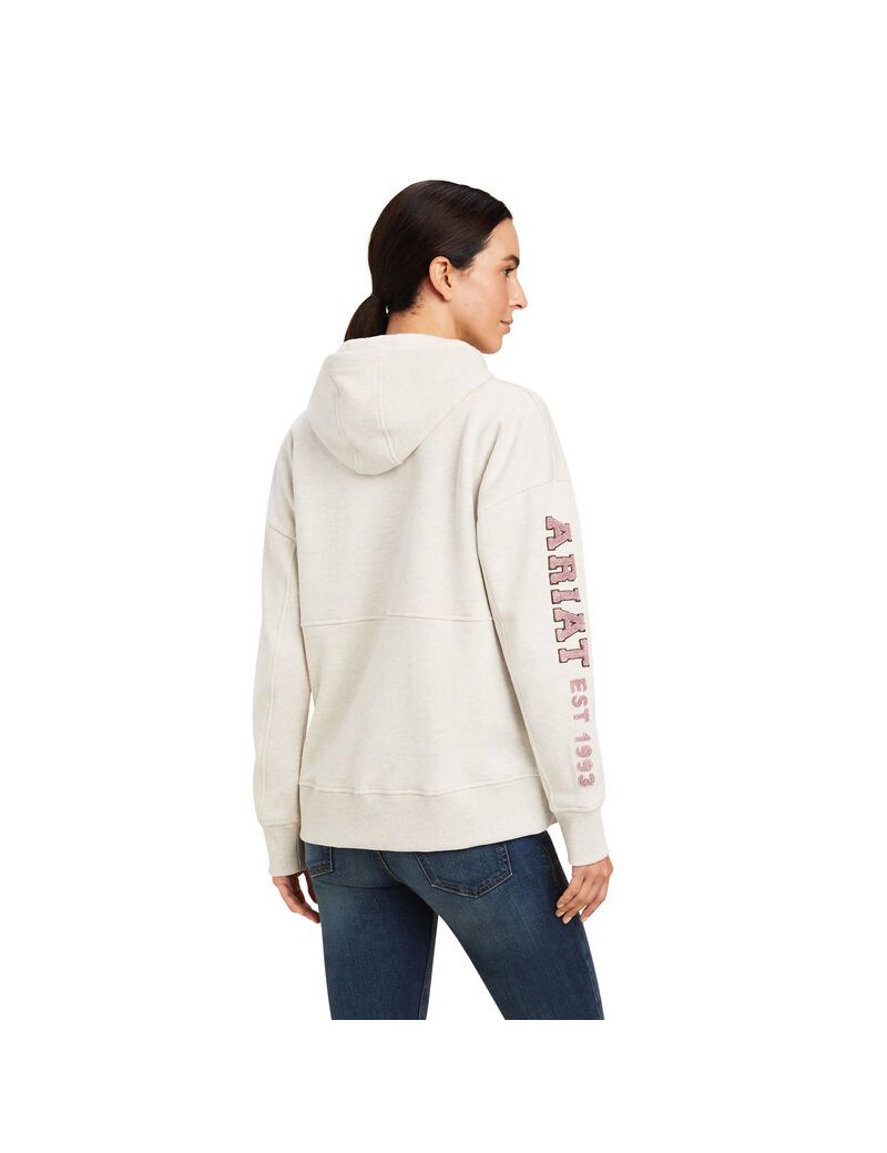 Sudadera Con Capucha Ariat Rabere Mujer Beige | VEWJ15260