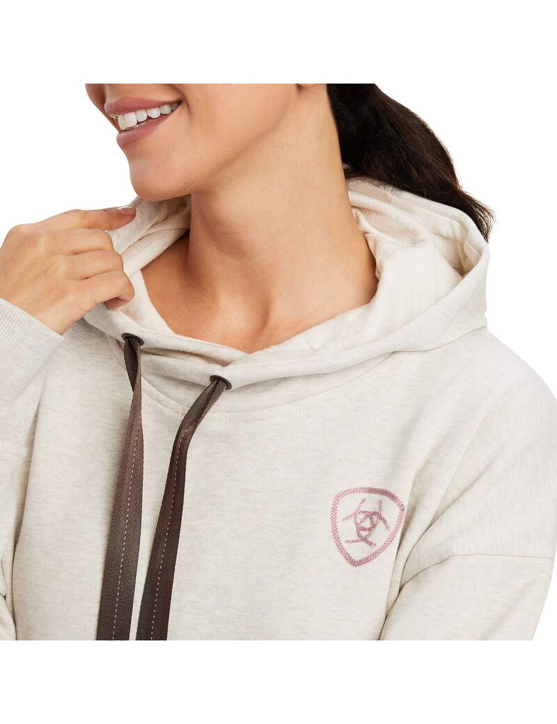 Sudadera Con Capucha Ariat Rabere Mujer Beige | VEWJ15260