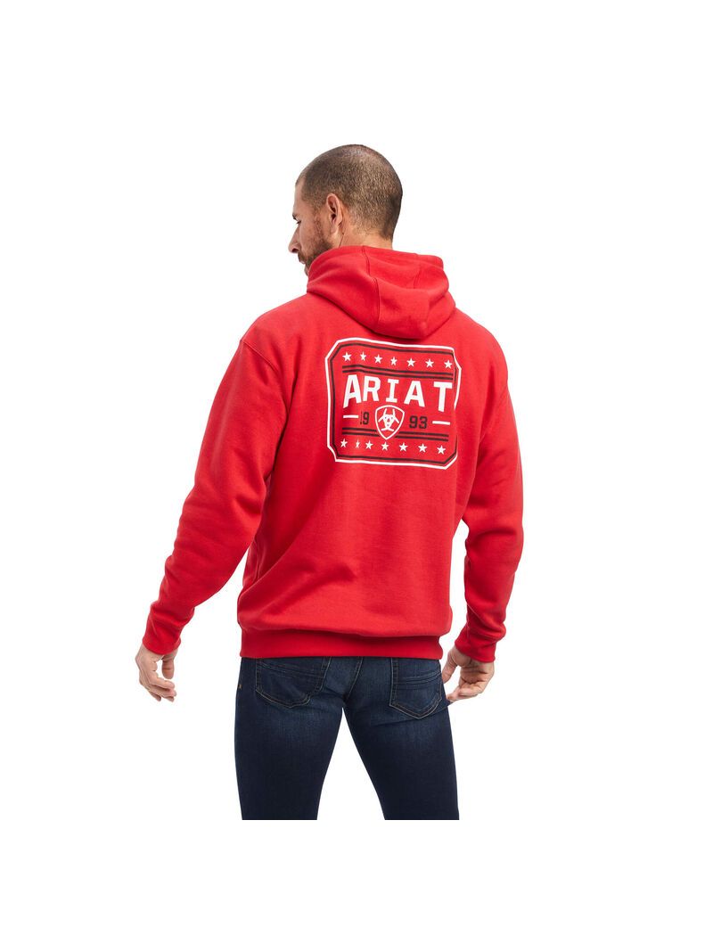 Sudaderas Ariat 93 Liberty Hombre Rojas | ADFS76950