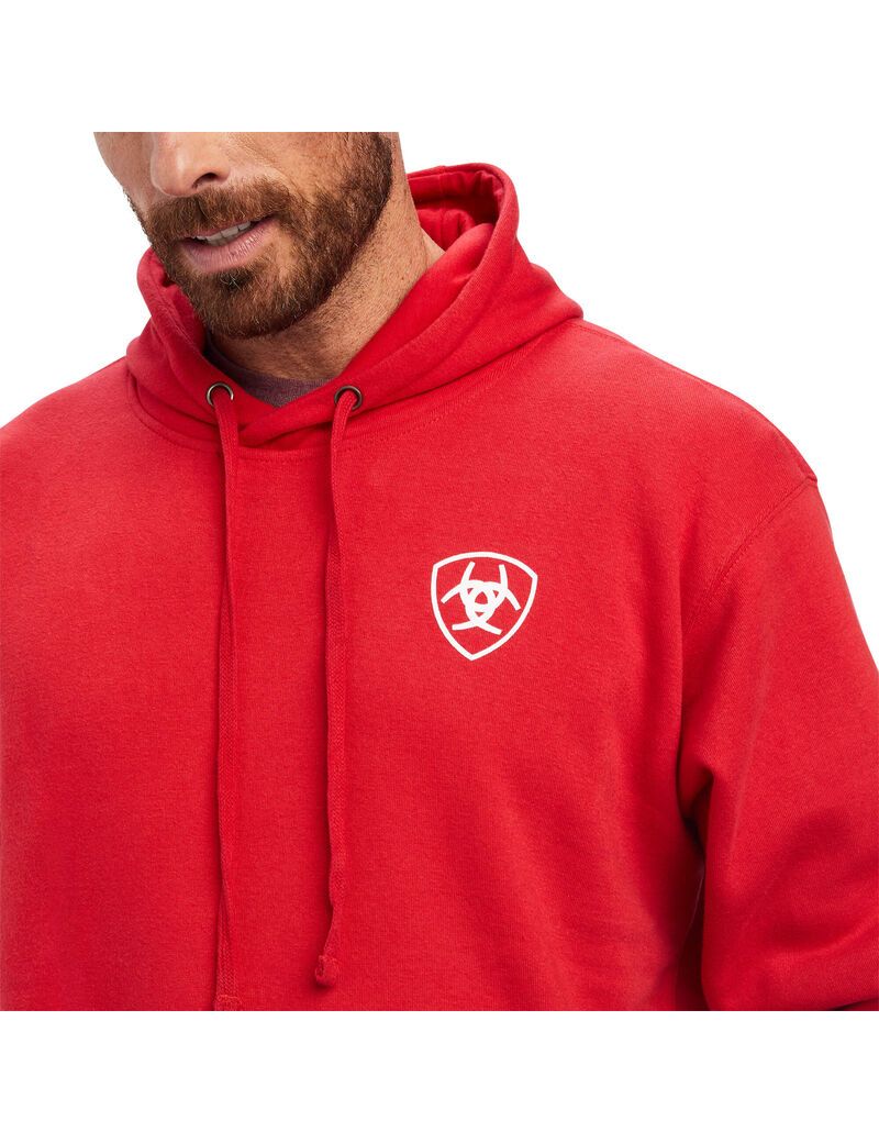 Sudaderas Ariat 93 Liberty Hombre Rojas | ADFS76950