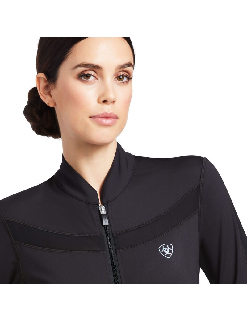 Sudaderas Ariat Ascent Full Zip Mujer Negras | GHRL26194