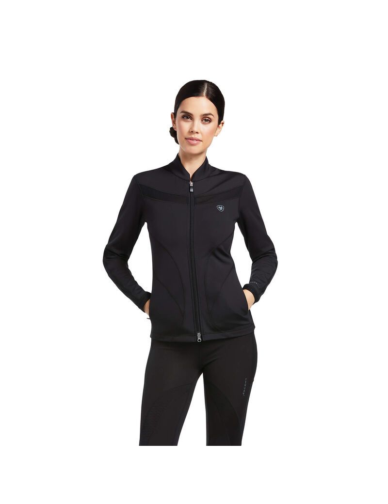 Sudaderas Ariat Ascent Full Zip Mujer Negras | GHRL26194