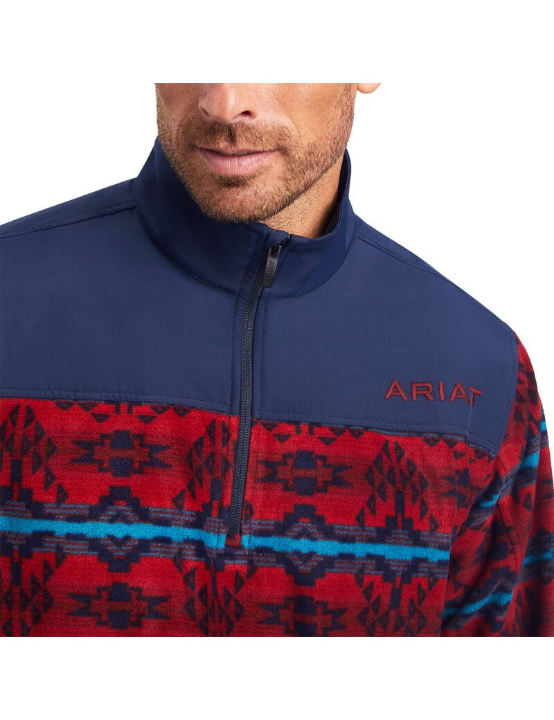 Sudaderas Ariat Basis 2.0 1/4 Zip Hombre Multicolor | ZVDH35209