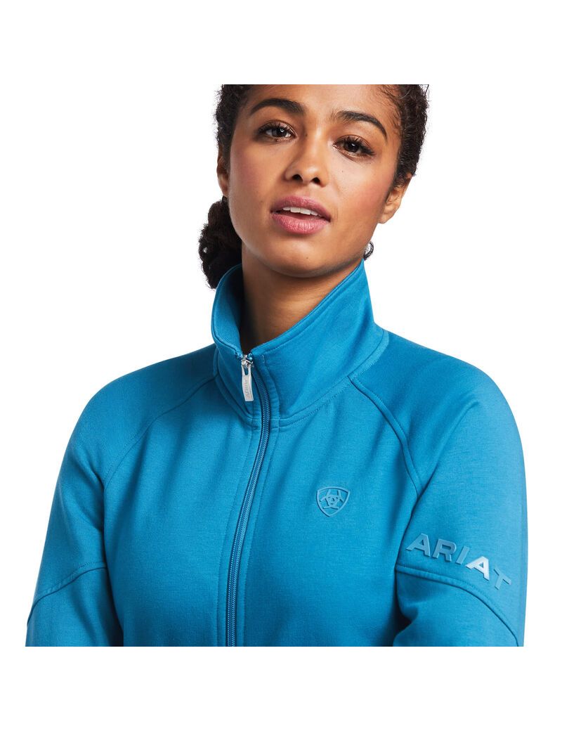 Sudaderas Ariat Largo Full Zip Mujer Azules | AHEK53047