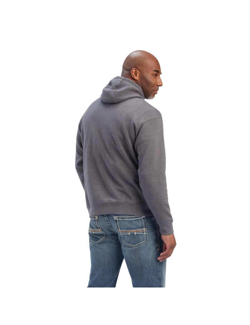 Sudaderas Ariat Pastures Hombre Gris | OIFM32548