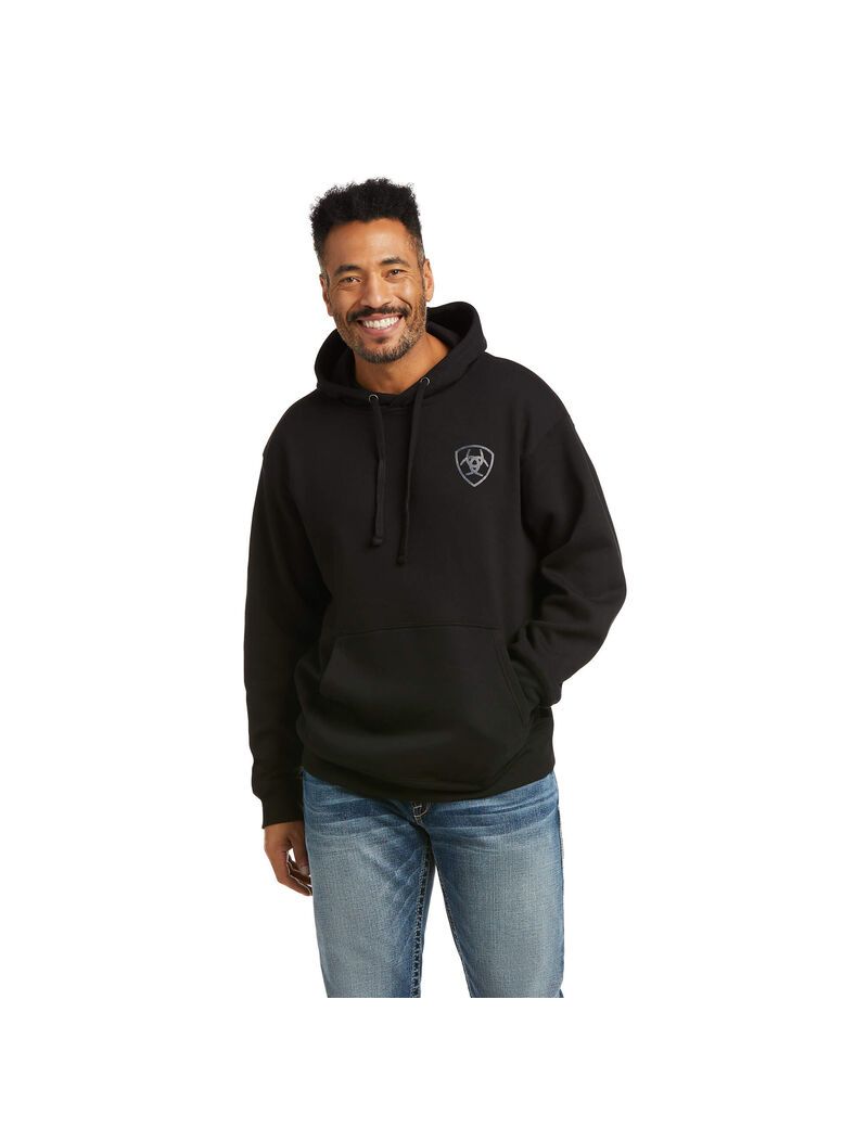 Sudaderas Ariat Patriot 2.0 Hombre Negras Gris | KNOS19527