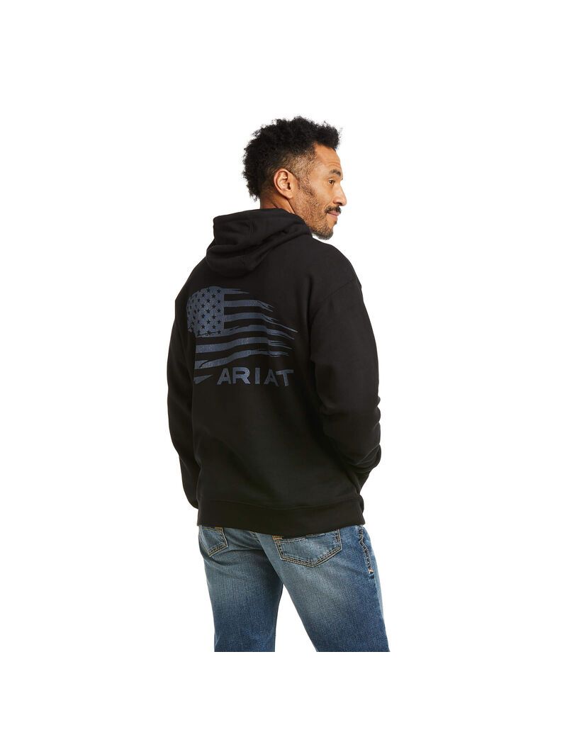 Sudaderas Ariat Patriot 2.0 Hombre Negras Gris | KNOS19527